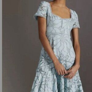 Anthropologie Slim Lace Midi Dress 6/8 Lovely!